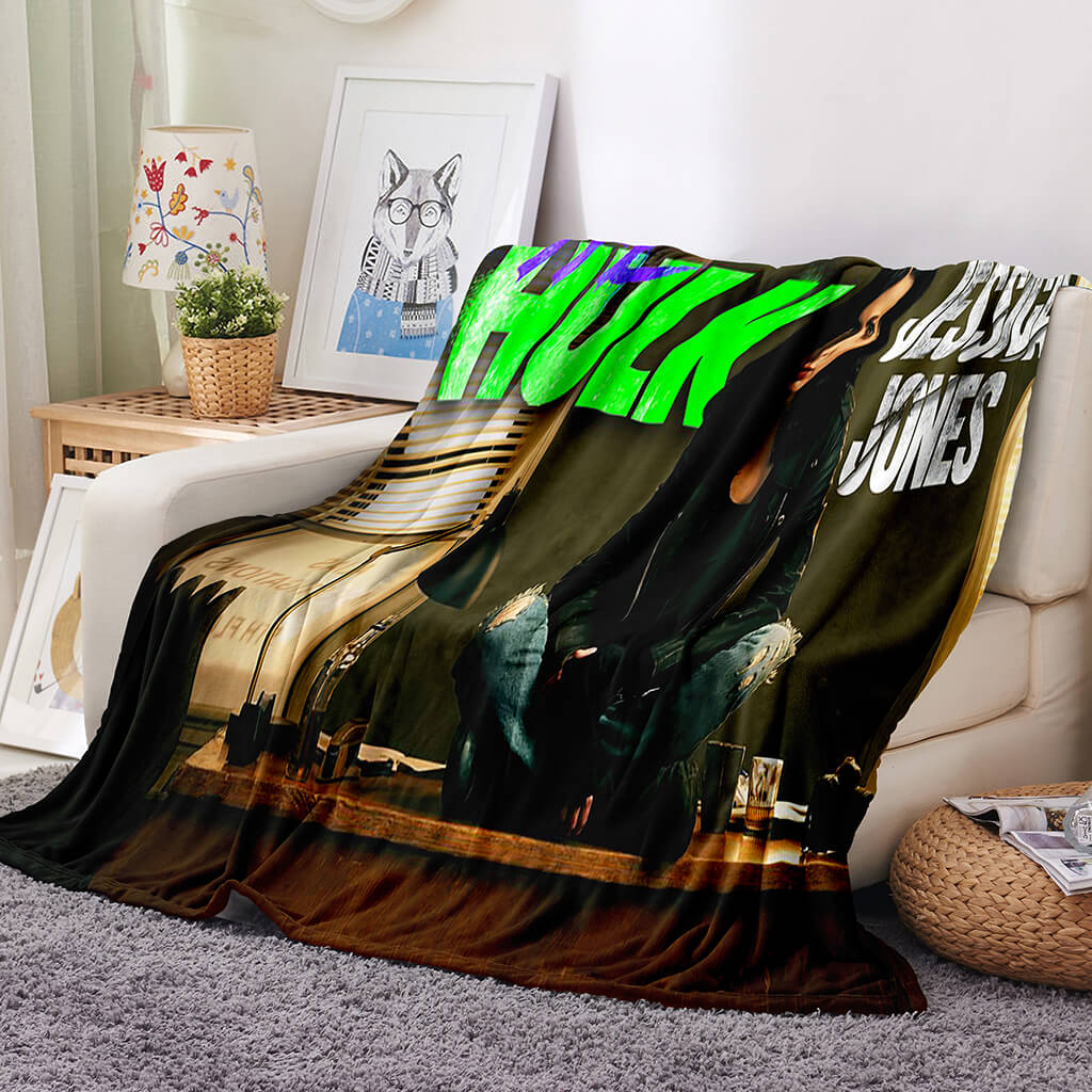 2024 NEW She Hulk Blanket Flannel Fleece Blanket Throw Cosplay Blanket Room Decoration