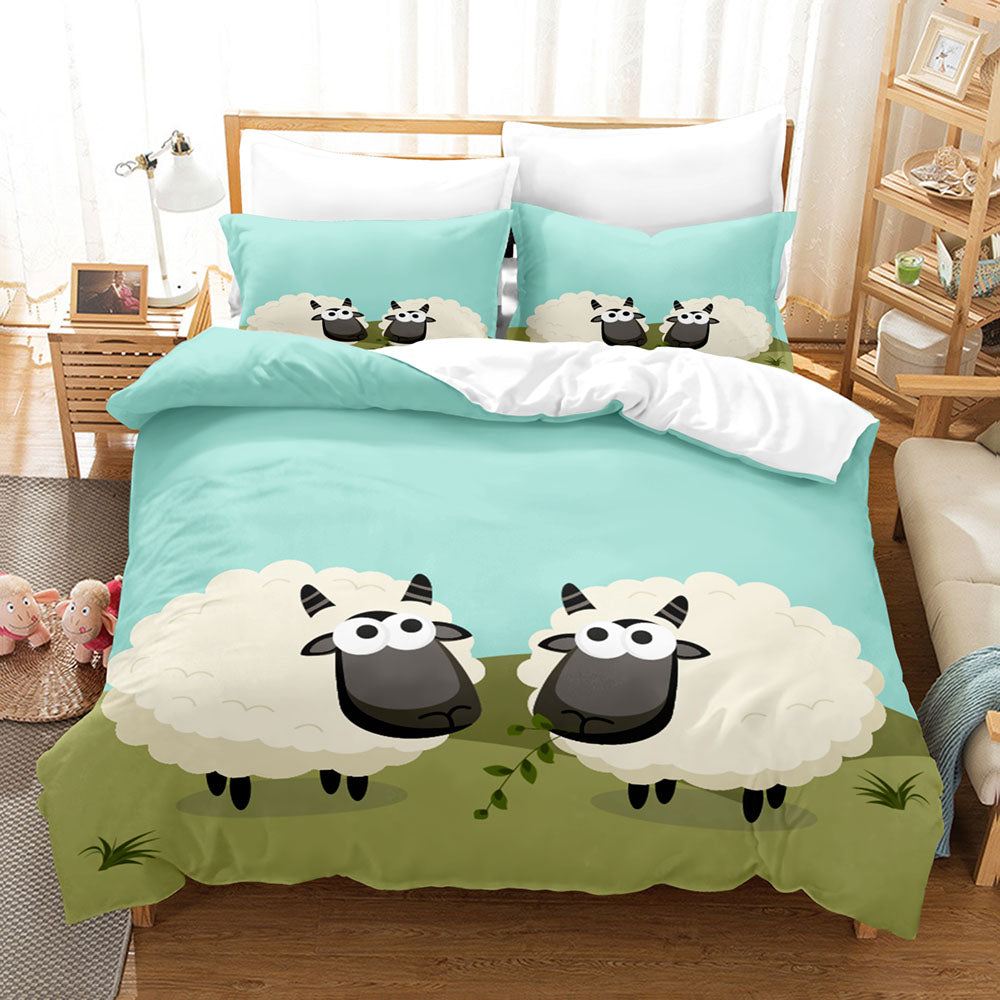 2024 NEW Sheep Bedding Set Quilt Cover Without Filler