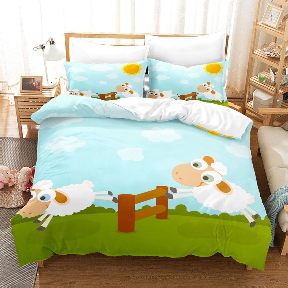 2024 NEW Sheep Bedding Set Quilt Cover Without Filler