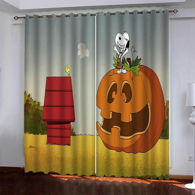 2024 NEW Snoopy Pattern Curtains Blackout Window Drapes