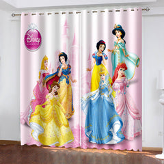 2024 NEW Snow White Curtains Cosplay Blackout Window Drapes