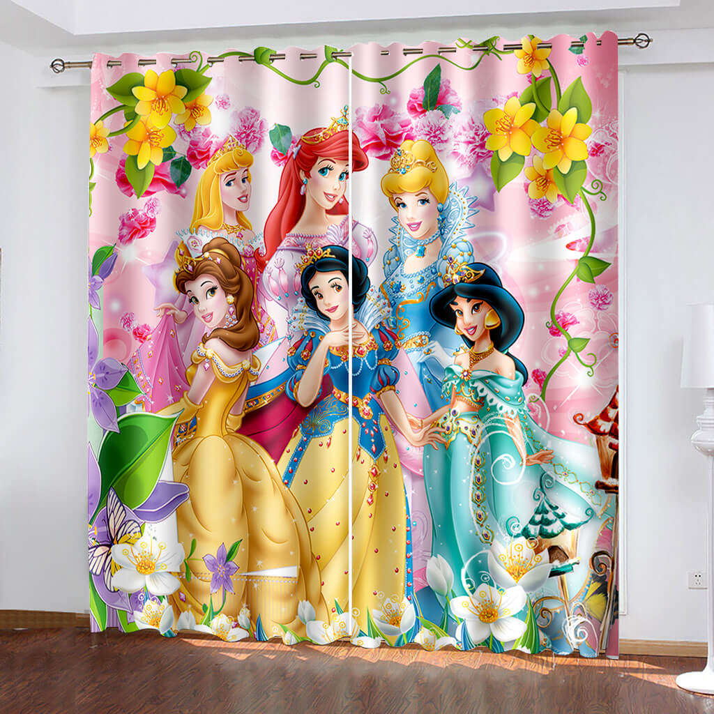 2024 NEW Snow White Curtains Cosplay Blackout Window Drapes