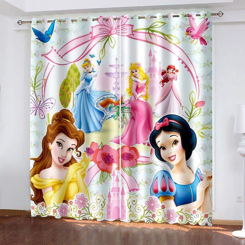 2024 NEW Snow White Curtains Cosplay Blackout Window Drapes