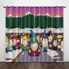 2024 NEW South Park the Stick Of Truth Curtains Pattern Blackout Window Drapes