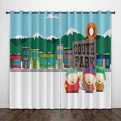 2024 NEW South Park the Stick Of Truth Curtains Pattern Blackout Window Drapes