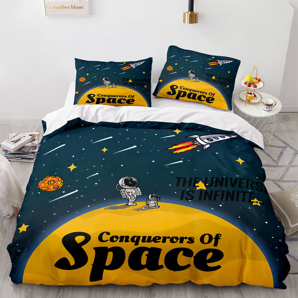 2024 NEW Space Astronaut Bedding Sets Quilt Covers Without Filler