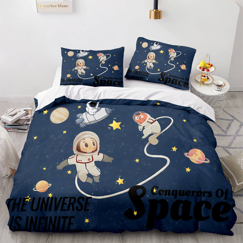 2024 NEW Space Astronaut Bedding Sets Quilt Covers Without Filler