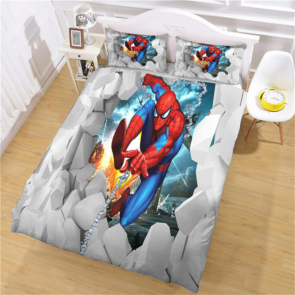 2024 NEW Spider-Man Pattern Bedding Set Quilt Cover Without Filler