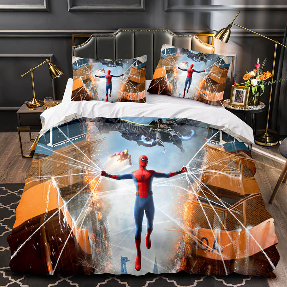 2025 NEW Spider-Man Homecoming Cosplay Bedding Sets Quilt Covers Without Filler