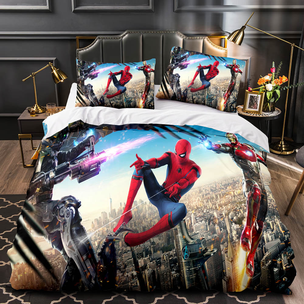 2025 NEW Spider-Man Homecoming Cosplay Bedding Sets Quilt Covers Without Filler