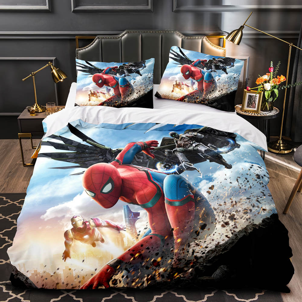 2025 NEW Spider-Man Homecoming Cosplay Bedding Sets Quilt Covers Without Filler