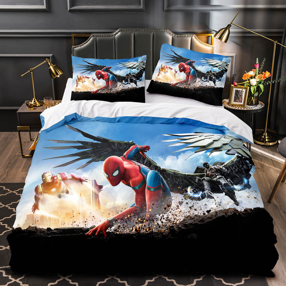 2025 NEW Spider-Man Homecoming Cosplay Bedding Sets Quilt Covers Without Filler