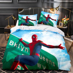 2024 NEW Spider-Man Homecoming Cosplay Bedding Sets Quilt Covers Without Filler