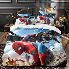 2024 NEW Spider-Man Homecoming Cosplay Bedding Sets Quilt Covers Without Filler