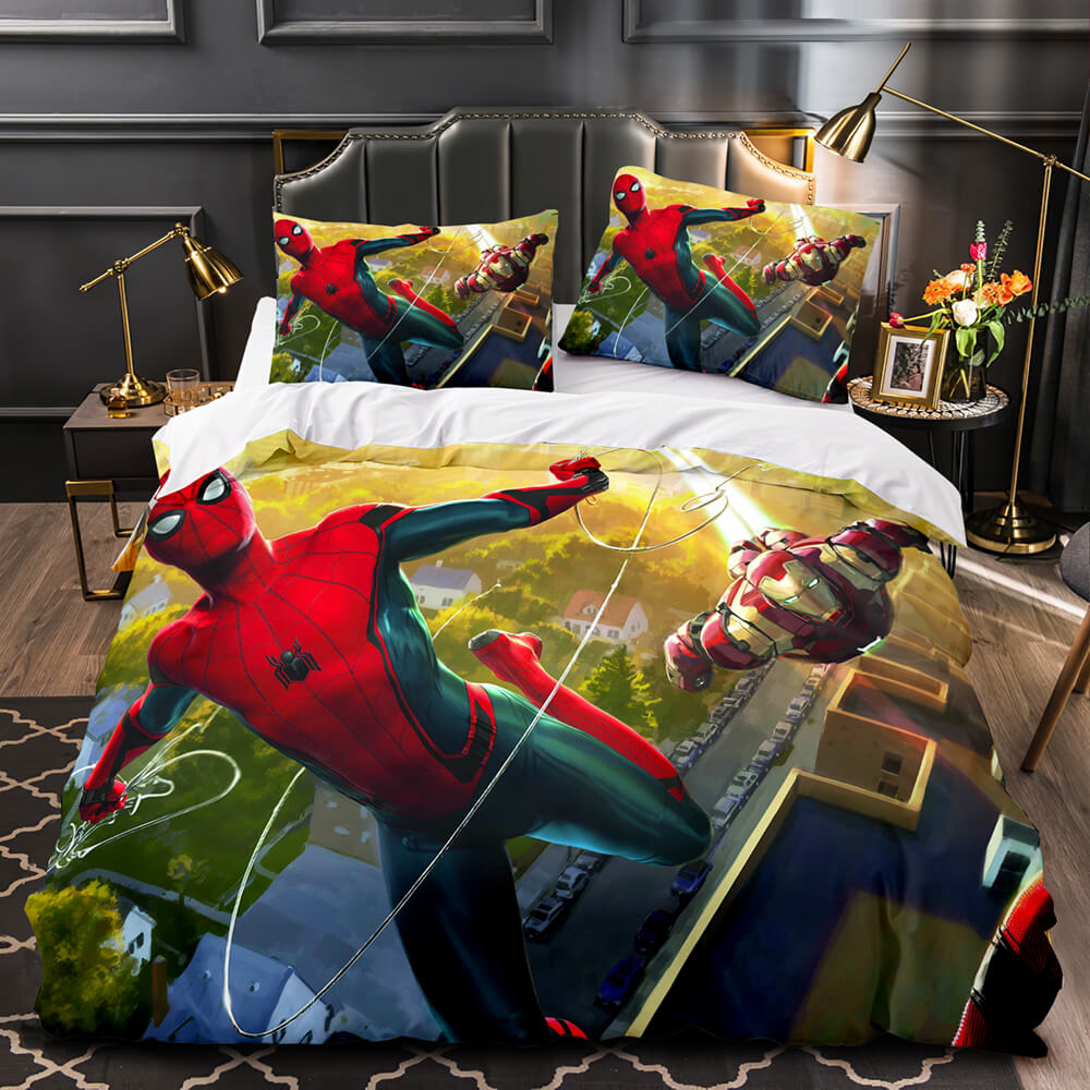 2025 NEW Spider-Man Homecoming Cosplay Bedding Sets Quilt Covers Without Filler