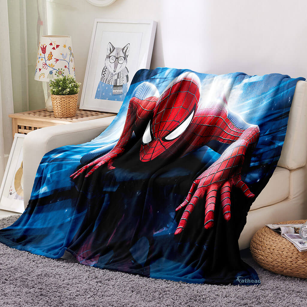 2024 NEW Spider-Man Pattern Blanket Flannel Throw Room Decoration
