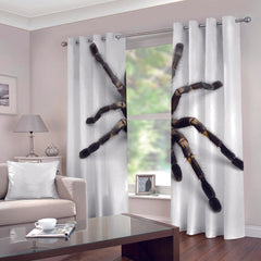 2024 NEW Spider Pattern Curtains Blackout Window Drapes Decoration
