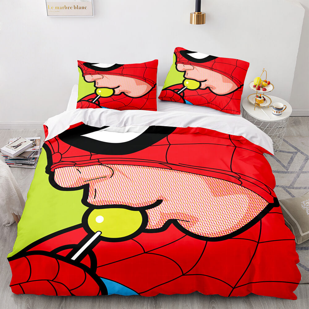 2024 NEW Spiderman Bedding Set Kids Quilt Cover Room Decoration
