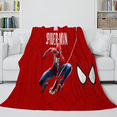 2024 NEW Spiderman Cosplay Blanket Flannel Fleece Blanket Throw Wrap Nap Quilt