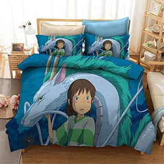 2024 NEW Spirited Away Bedding Sets Pattern Quilt Cover Without Filler