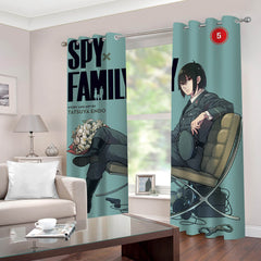 2024 NEW Spy x Family Curtains 2 Panels Blackout Window Drapes for Room Decoration