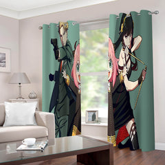 2024 NEW Spy x Family Curtains Cosplay Blackout Window Drapes for Room Decoration