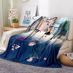2025 NEW Spy x Family Flannel Fleece Blanket Throw Cosplay Blanket Decoration