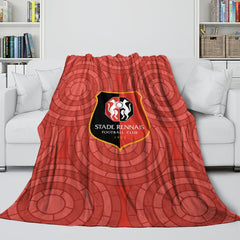 2024 NEW Stade Rennais Football Club Blanket Flannel Throw Room Decoration