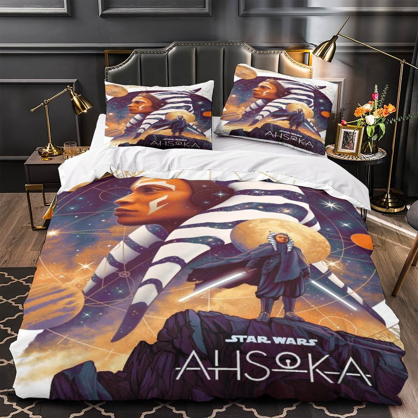 2025 NEW Star Wars Ahsoka Bedding Set Quilt Duvet Cover Without Filler