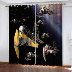 2024 NEW Star Wars Curtains Blackout Window Drapes Room Decoration