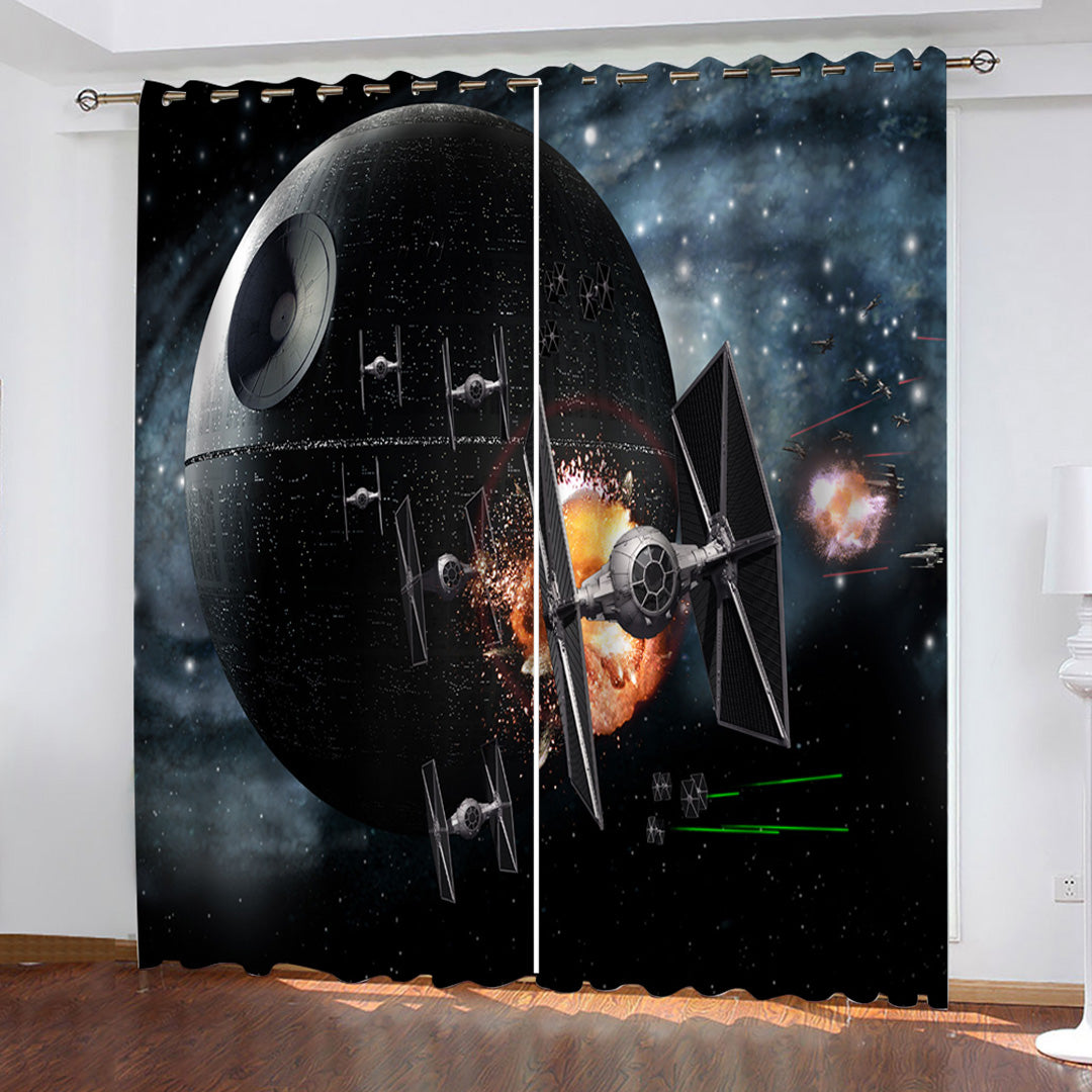 2024 NEW Star Wars Curtains Blackout Window Drapes Room Decoration