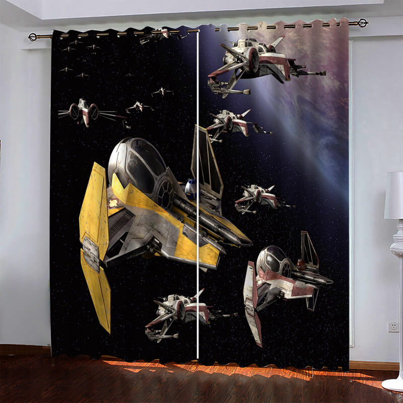 2024 NEW Star Wars Curtains Blackout Window Drapes