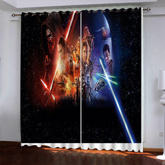 2024 NEW Star Wars Curtains Blackout Window Drapes