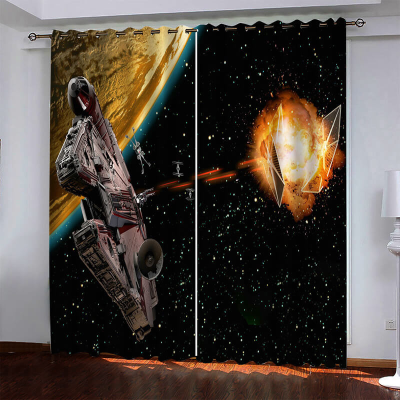 2024 NEW Star Wars Curtains Blackout Window Drapes