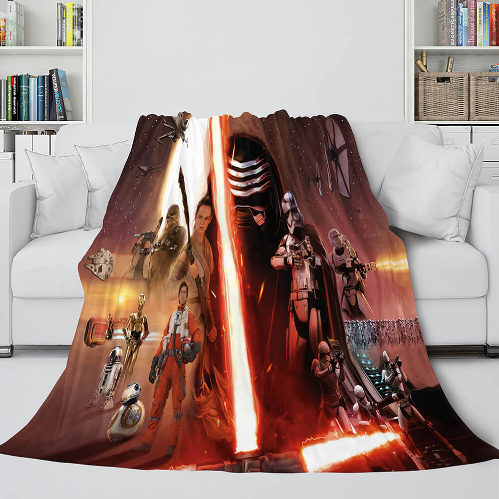 2024 NEW Star Wars Flannel Fleece Throw Cosplay Blanket Shawl Wrap Nap Quilt