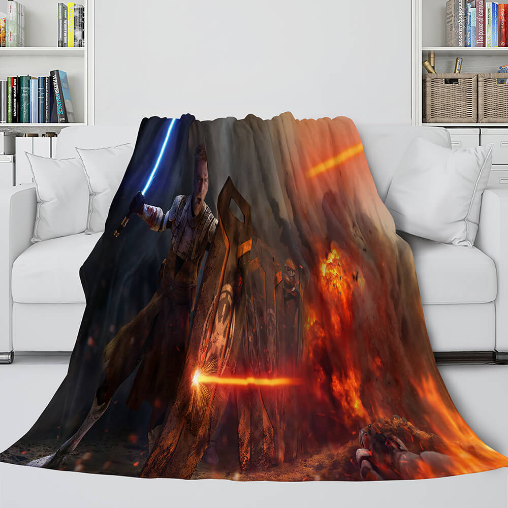 2024 NEW Star Wars Flannel Fleece Throw Cosplay Blanket Shawl Wrap Nap Quilt