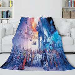 2024 NEW Star Wars Flannel Fleece Throw Cosplay Blanket Shawl Wrap Nap Quilt