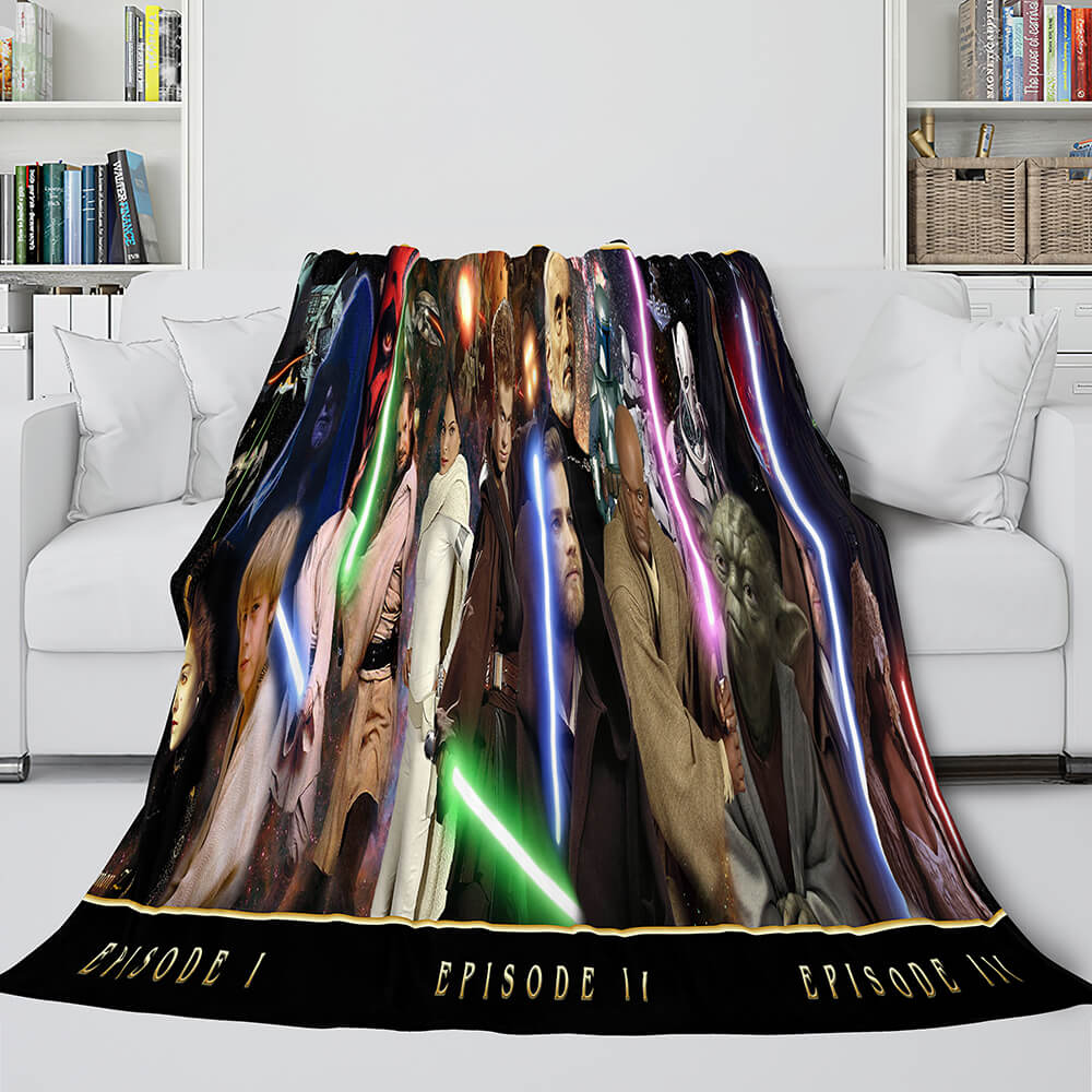 2024 NEW Star Wars Flannel Fleece Throw Cosplay Blanket Shawl Wrap Nap Quilt