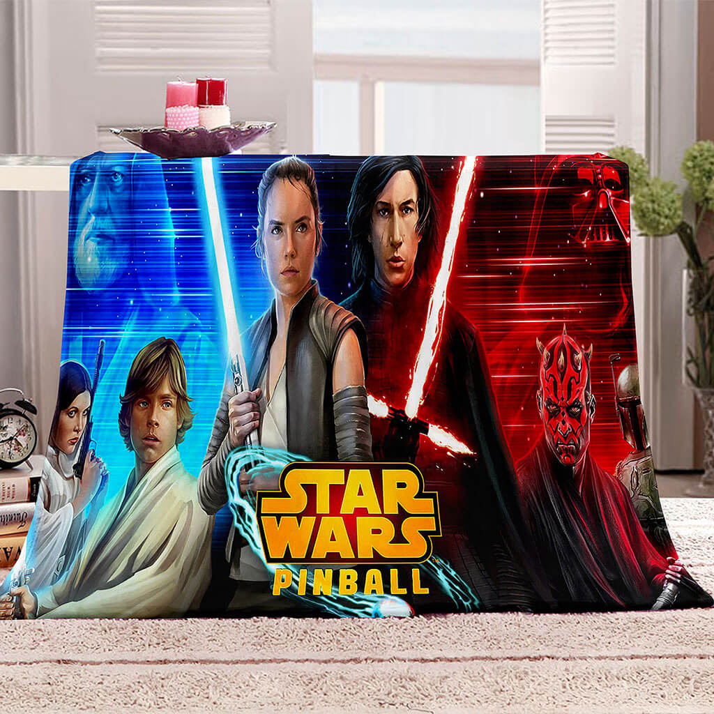 2024 NEW Star Wars Pattern Blanket Flannel Throw Room Decoration