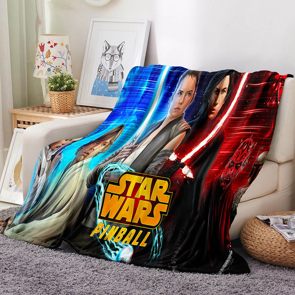 2024 NEW Star Wars Pattern Blanket Flannel Throw Room Decoration