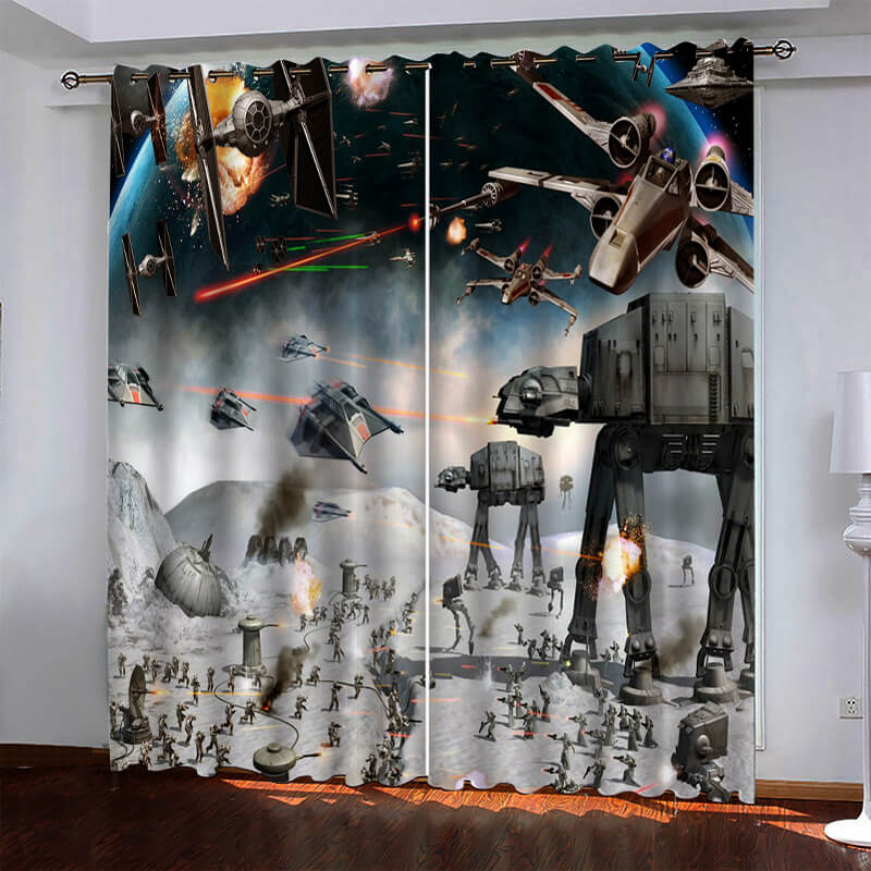 2024 NEW Star Wars Curtains Blackout Window Drapes