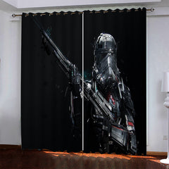 2024 NEW Star Wars Pattern Curtains Blackout Window Drapes