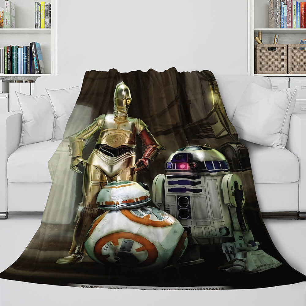 2024 NEW Star Wars Series Flannel Fleece Throw Cosplay Blanket