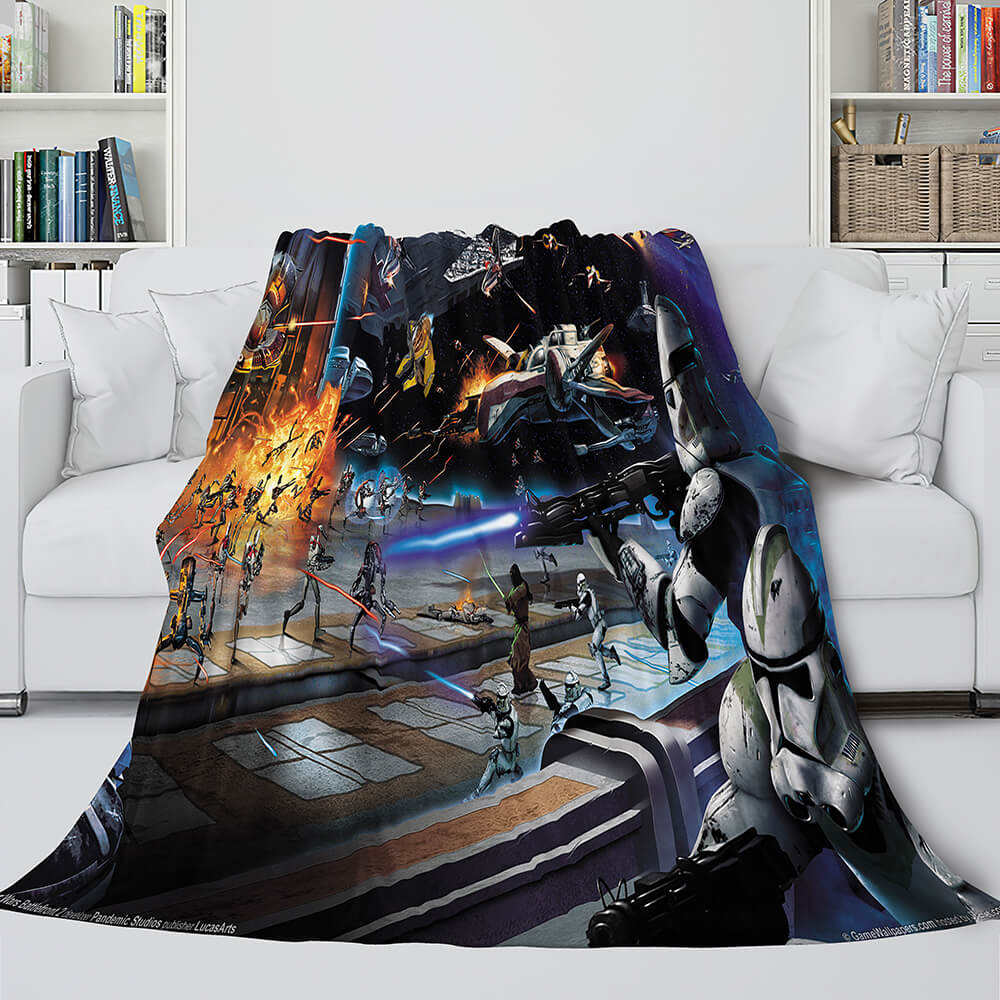 2024 NEW Star Wars Series Flannel Fleece Throw Cosplay Blanket