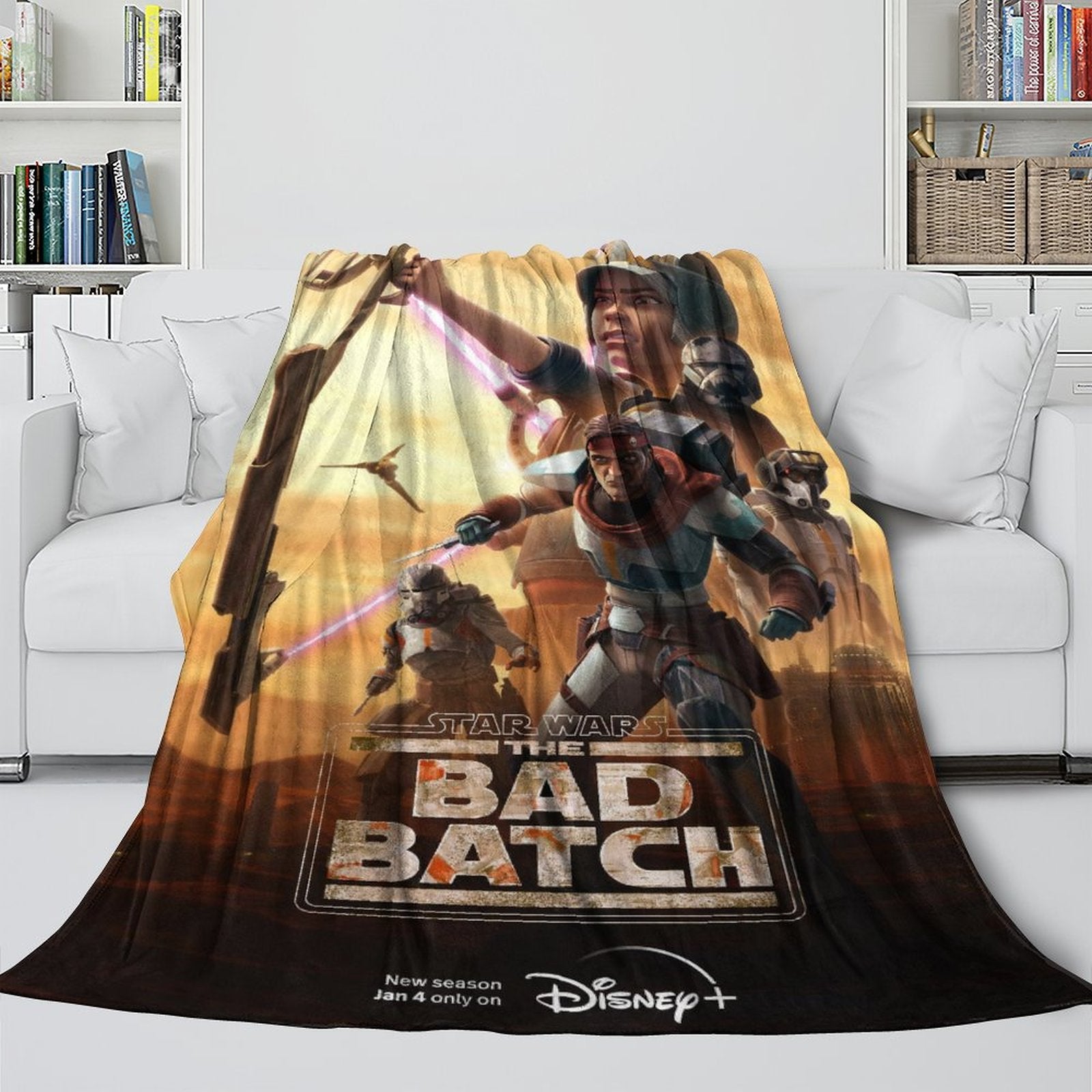 2024 NEW Star Wars The Bad Batch Blanket Flannel Throw