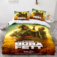 2024 NEW Krrsantan Boba Fett Fennec Shand Trailer Stills Bedding Set Duvet Cover