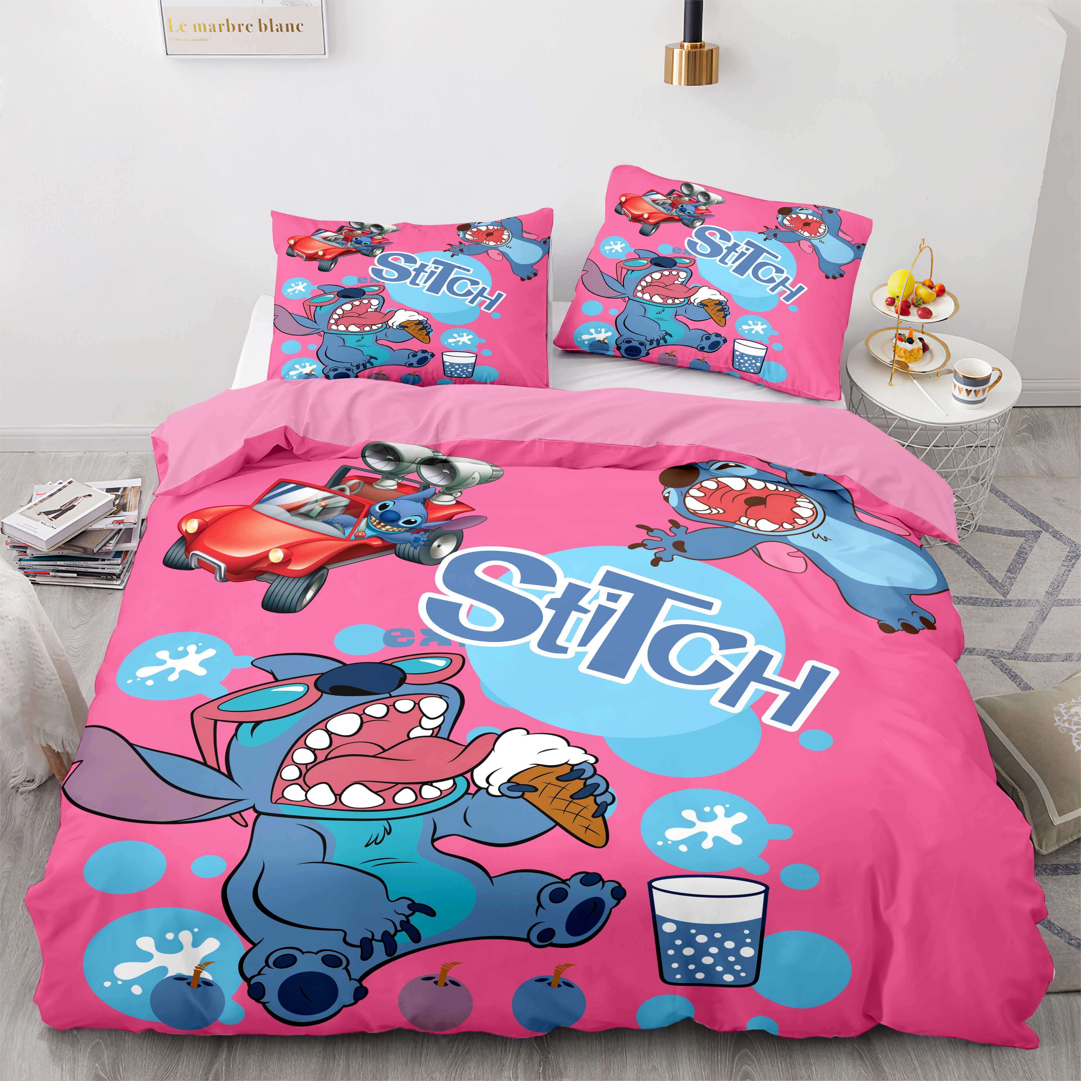 2026 NEW Stitch and Scrump Bedding Set Cosplay Quilt Cover Without Filler