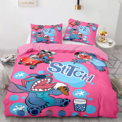 2026 NEW Stitch and Scrump Bedding Set Cosplay Quilt Cover Without Filler