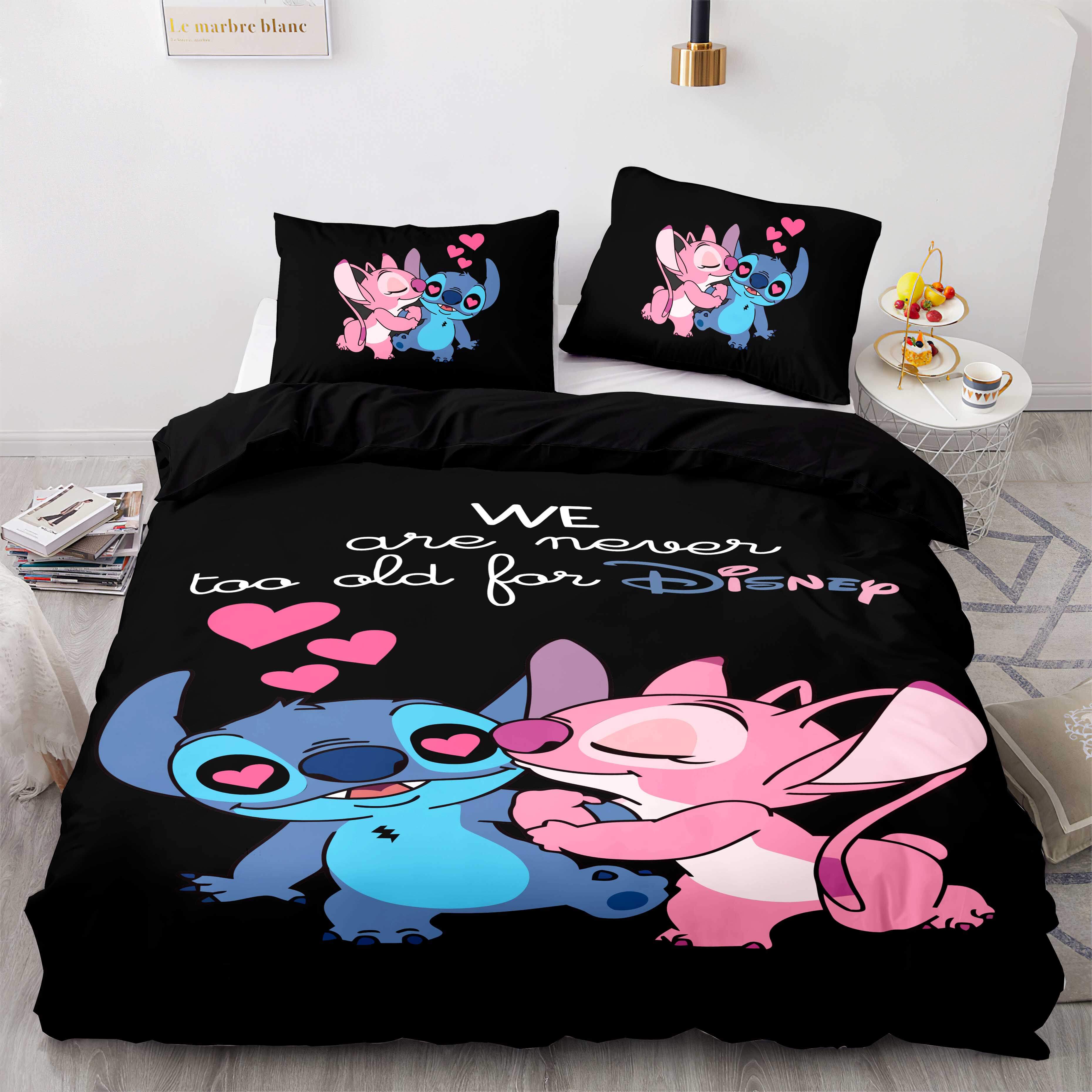 2026 NEW Stitch and Scrump Bedding Set Cosplay Quilt Cover Without Filler