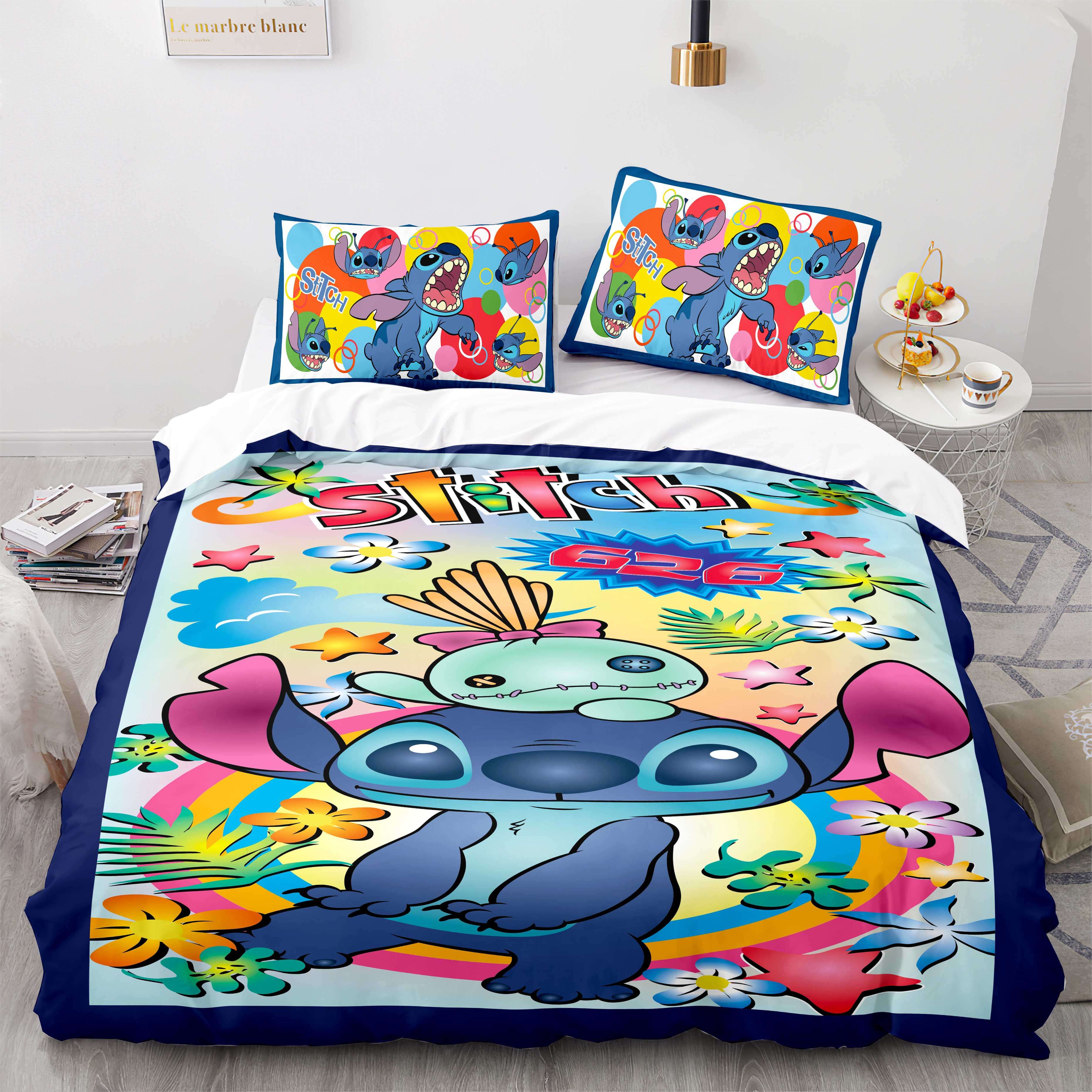 2026 NEW Stitch and Scrump Bedding Set Cosplay Quilt Cover Without Filler